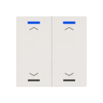 EB-Taster KNX RGBW MDT BE-TAL60T211.A1 2T/4B Temp.weiss matt "Jalousie" 