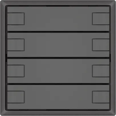 Poussoir universel EDIZIO.liv UNI SNAPFIX® s.LED 8× comm.1T grf 