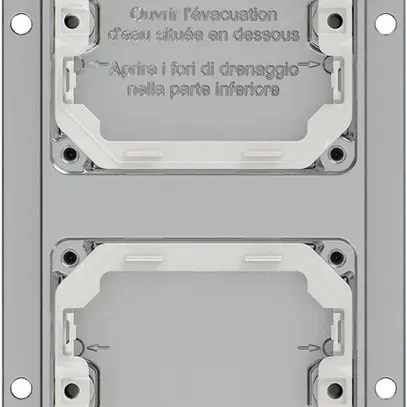 En-tête AP ELEMENT 2×1 aluminium 2 entrées 