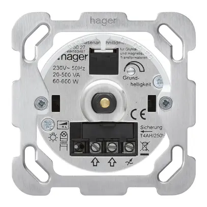 Inserto per variatore rotativo Hager interruzione di fase 20…500VA 60…600W 