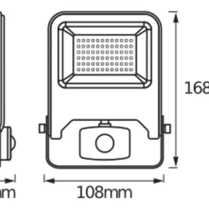 Proiettore LED LDV ENDURA FLOOD SENSOR 10W 800lm 4000K antracite IP44 
