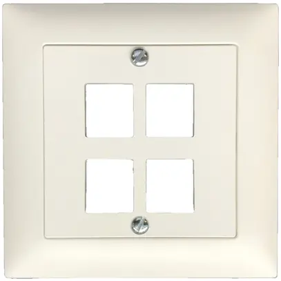 Scatola di racc.INC ELBRO Keystone, des.EDIZIOdue, 4-volte, non munito, bianco 