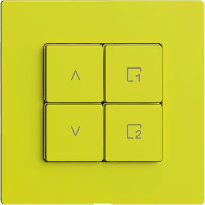 Interrupteur stores 1K/4T scène Edue Wiser lemon 