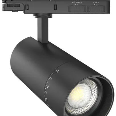 Spot LED DOTLUX ZOOMtrack 33W 3320lm 927/932/940 24…60° AD3fa Ø80 nero 