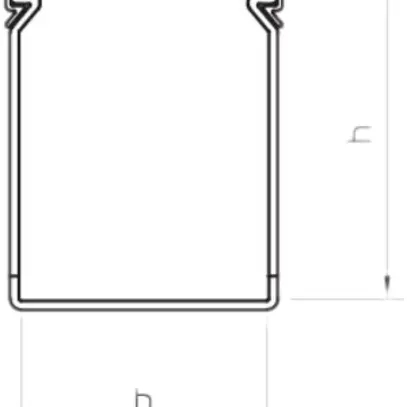 Canale di cablaggio Bettermann LK4 60×60mm grigio 