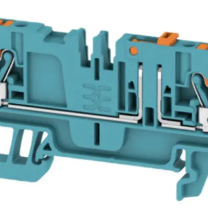 Morsetti sezionatori di prova Weidmüller ADT PUSH IN 2.5mm² 4 contatti TS35 blu 