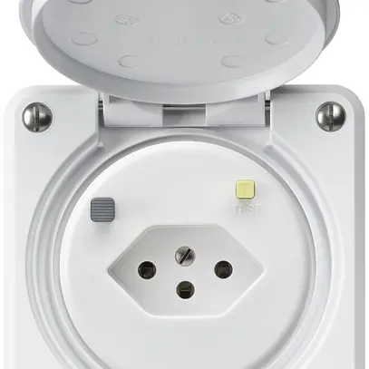 Presa FI INC robusto C T13 30mA bianco 