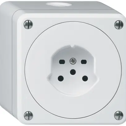 Presa AP HA robusto tipo 15 con morsetti a innesto bianco 