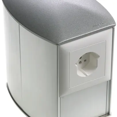 Anschlussaufsatz Ellipse H=150 elox. mit 2 NIS-Dosen IP20 