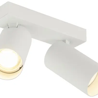 Plafonnier SLV KAMI GU10 2×0…10W 170×125mm blanc 