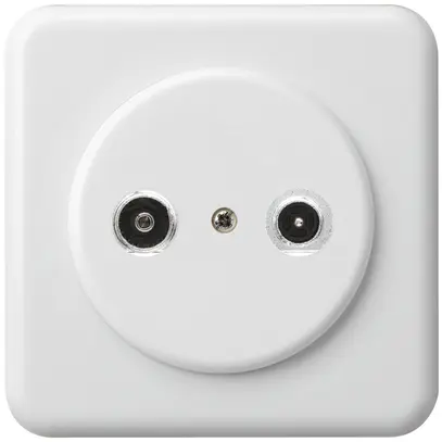 Presa d'antenna INC basico TV-R mont.C 4dB 2GHz bianco 