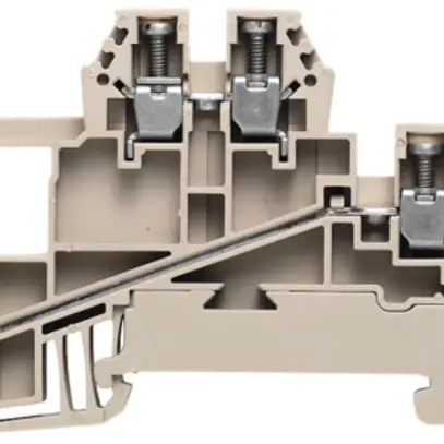 Borne multi-étage Weidmüller WDK /S/L/L connexion à vis 2.5mm² 2 étages beige 