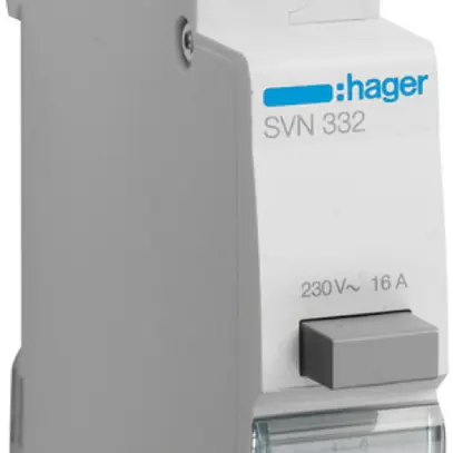 Interrupteur à poussoir AMD Hager SVN 16A 230V 2 fermeur 0 ouvreur 1 inverseur 