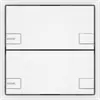 Poussoir KNX RGB EDIZIO.liv SNAPFIX® capteur temp.RGB-LED 2× comm.2T bc 