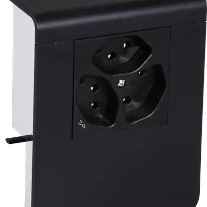 Support d'appareil Hager pour SL20080 noir, 3×T13 1×S 