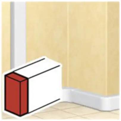 Embout Evolutive 65×220mm blanc 