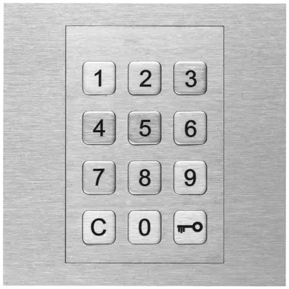 Modulo tastiera a codice Hager elcom.modesta per citofono, acciaio pregiato 