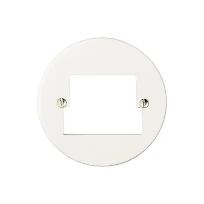 Disco frontale 2×TT/2×RJ45 bianco ITplus ITM 58mm Standard 