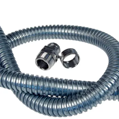 Tuyau métallique Plica S NW/DN 40 Ø37.7/42.5mm 25m acier zinguée 