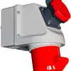 Presa AP CEEtyp 5L 16A 6h mini-combi, tipo 25, IP44, morsetti a vite 
