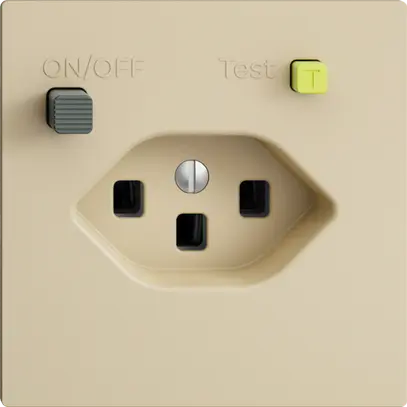 Presa INC EDIZIOdue T23 FI 30mA F, vanille 