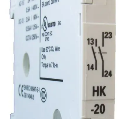 Blocco di contatti ausiliare ABB HK-11, 1R+1Ch, per salvamotore MS325 
