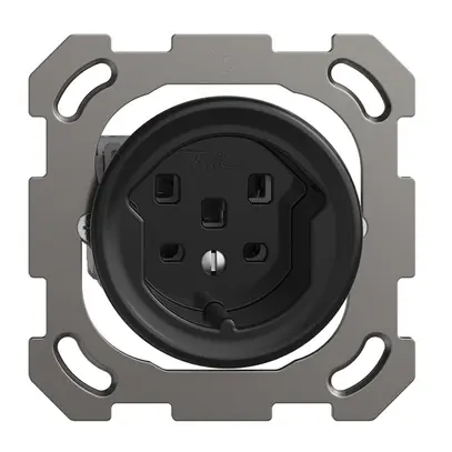 UP-Steckdose STANDARDdue T25 schwarz 
