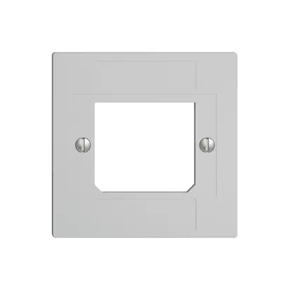 Plaque frontale ITplus ADSL EDIZIOdue gris clair 3×RJ/1×T+T 