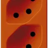 EB-Steckdose 4×t13 Steckklemmen FLF orange 