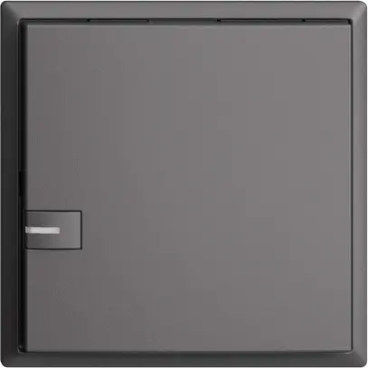 Pulsante INC KNX 1×EDIZIOdue grigio scuro RGB con LED 