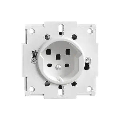 Prise INC FH T25 16A blanc, avec bornes enf. 