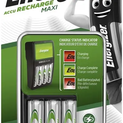Chargeur Energizer Maxi Charger + 4 AA batteries 2000mAh 