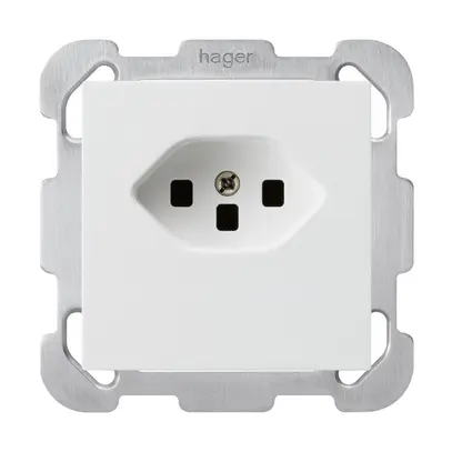 Presa INC kallysto T23 bianco morsetti a vite con piastra di fissaggio 