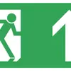 Piktogramme chemin de fuite vers le haut, pour CFE 8 et CFE 9-11 