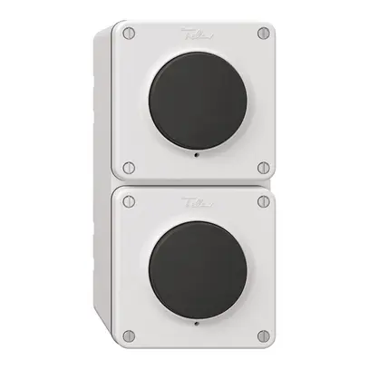 Combinaison NAP NEVO, 2×interrupteur à poussoir schéma 3/1L, blanc 