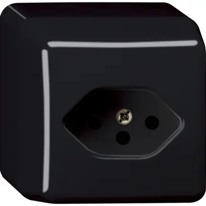 Presa AP basico tipo 13 nero 