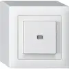 Interruttore pulsante luminoso AP kallysto 3/1L bianco 