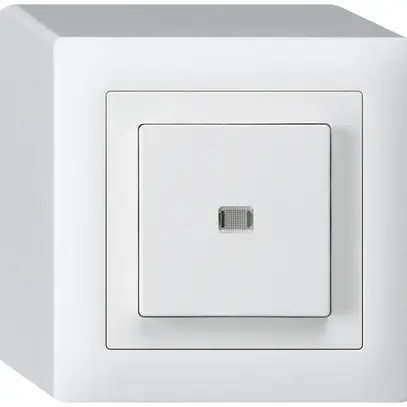 Interruttore pulsante luminoso AP kallysto 3/1L bianco 