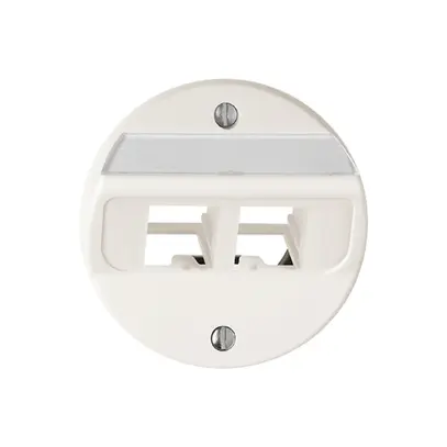 Kit di montaggio INC Keystone FH sfogo obli. senza terminale bianco 