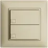 Poussoir ENC KNX 2× EDIZIOdue vanille RGB sans LED 