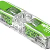 Morsetto di connessione WAGO Green Range 2L 0.34…4mm² con leva ve trasparente 