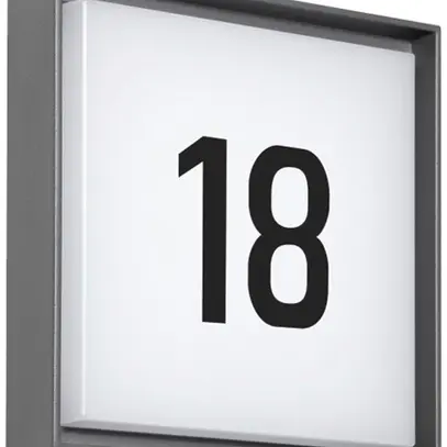 Applique LED DOTLUX WALLsquare SEN 2.5W 400lm 830 IP65 235×235mm gris 