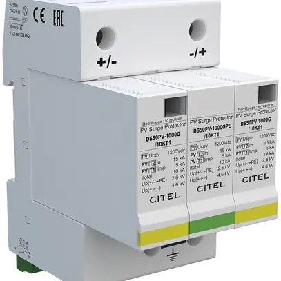 Protezione sovratensione fotovoltaica Flury DS50PV T2 40kA 1200VDC 25ns 2.6kV 