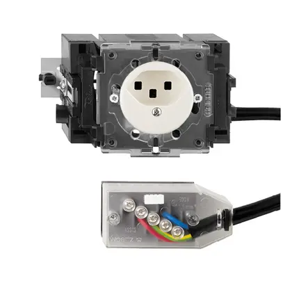 Presa INS FH T23 L1 bianco 49…69mm per cavo piatto Technofil 