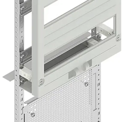 Montant avec plaque de montage SE Pragma 6 rangées 3×DIN/3×media 