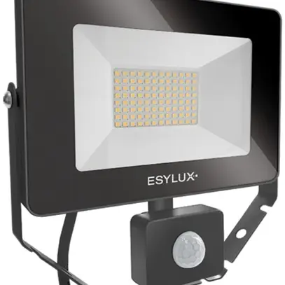 Projecteur LED ESYLUX AFL BASIC, 30W 4000K 3000lm 200×60×195mm IP65, noir 