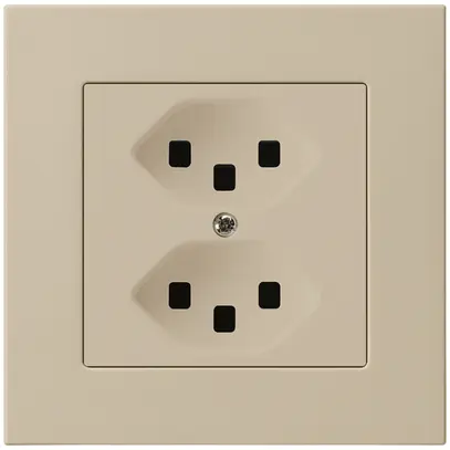 Presa INC kallysto.pro 2×T23 beige con morsetti ad innesto 