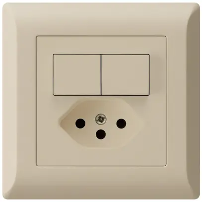 Combinazione INC 2×A-R/1P+T13 kallysto.line beige 