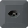 UP-Steckdose kallysto.trend T23 anthrazit mit Steckklemmen 