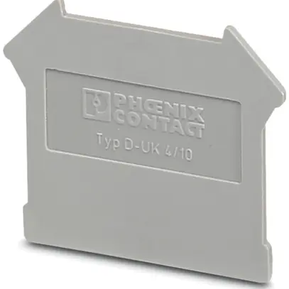 Paroi de fermeture Phoenix Contact D-UK 4…10mm² gris 